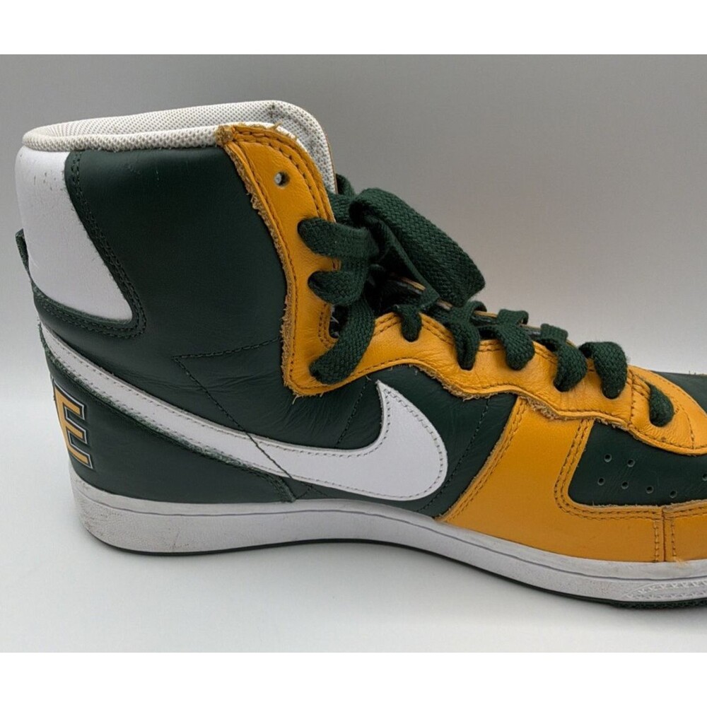 Nike High Top Sneakers Green Yellow White Men’s Size 10.5 FN4442-300 - Picture 10 of 11